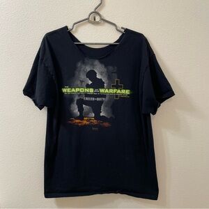 Call of duty weapons of our warfare Christian cowl neck shirt black xl